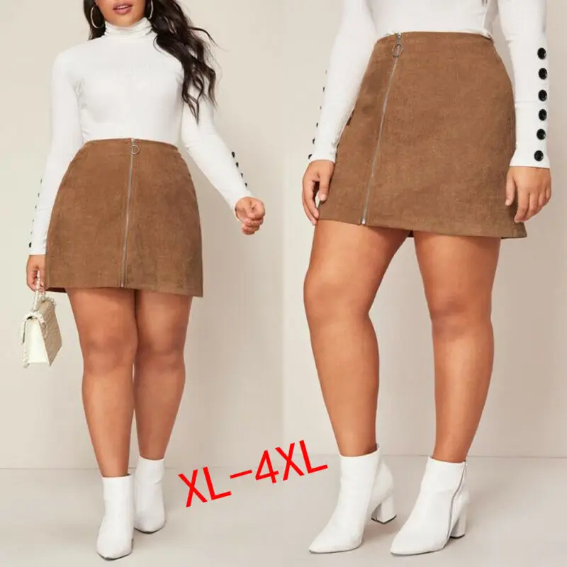 high waisted skirt outfits plus size