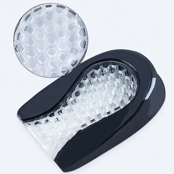 

Silicone Cushioning Shock Absorption Relieves Pain Heel Pad U-Shaped Honeycomb Heel Pad H66