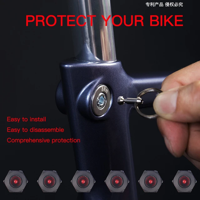 Antivol pour selle/tige de selle/roue - kit de sécurité complet pour vélo -  Hexlox - Hexlox - Anti Theft for Saddles, Wheels and More.