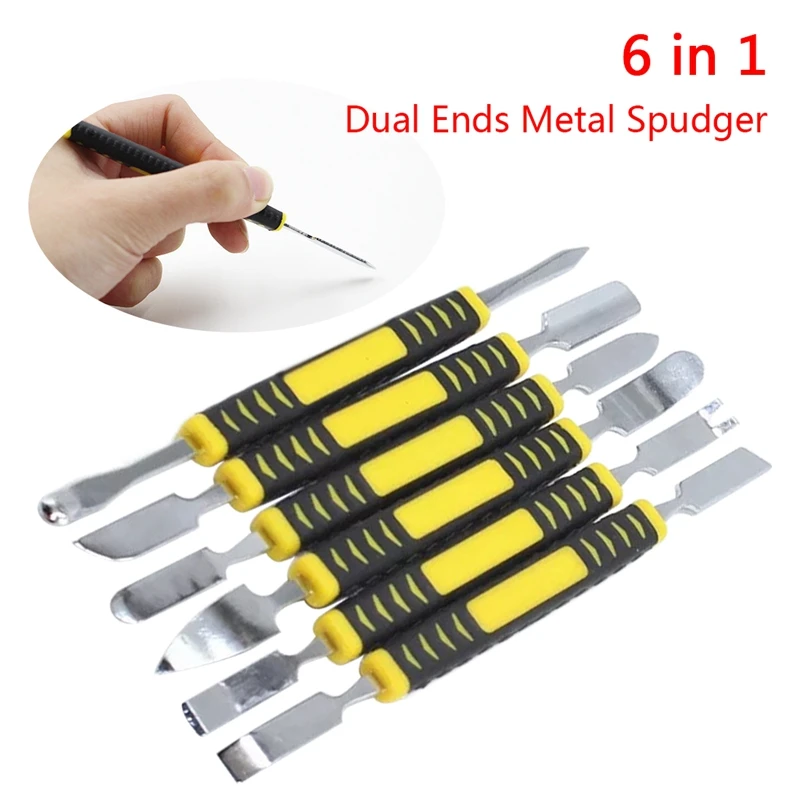  Dual Enden Metall Spudger 6 stücke Hand Werkzeug Set für iPhone iPad Tablet Handy Neugierigen Öffnu