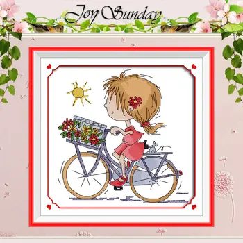 

Sunny Day Patterns Counted Cross Stitch 11CT 14CT Cross Stitch Set Wholesale DIY cartoon Cross-stitch Kit Embroidery Needlework