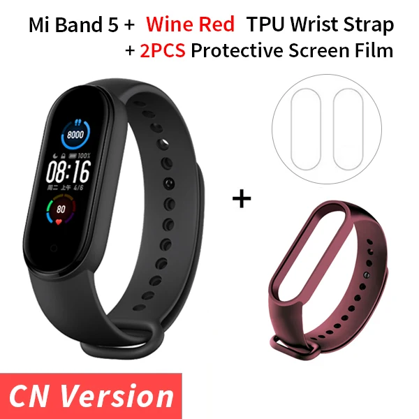 Xiaomi Mi Band 5 Smart Bracelet 4 Color Touch Screen Miband 5 Wristband Fitness Track Heart Rate Monitor Swim Sport Smartband 