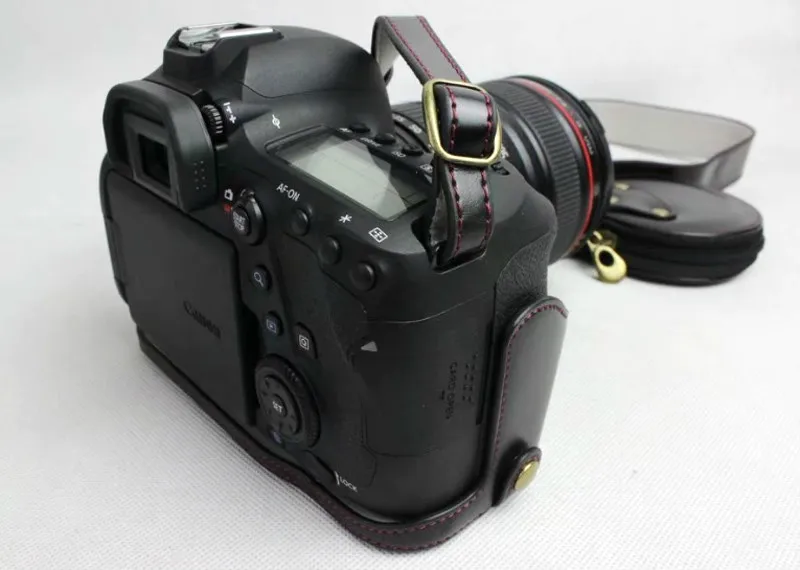 Чехол из искусственной кожи для камеры Canon EOS 6D Mark II 6D2 6DII 6D II чехол для камеры с отверстием батареи+ плечевой ремень