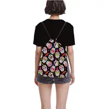 1 шт. женский рюкзак с принтом черепа сумки для покупок на шнурке дорожная сумка для магазина горячая распродажа