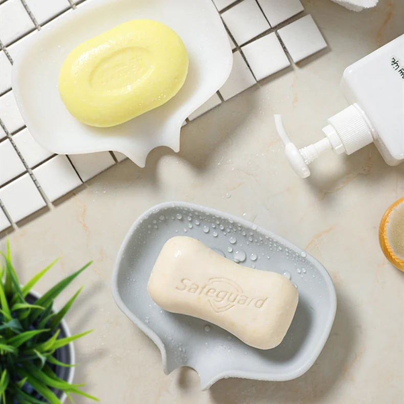 Caja de silicona para jabón suave multifuncional caja de drenaje de cepillo, soporte con ranuras para cocina, baño, jabonera portátil