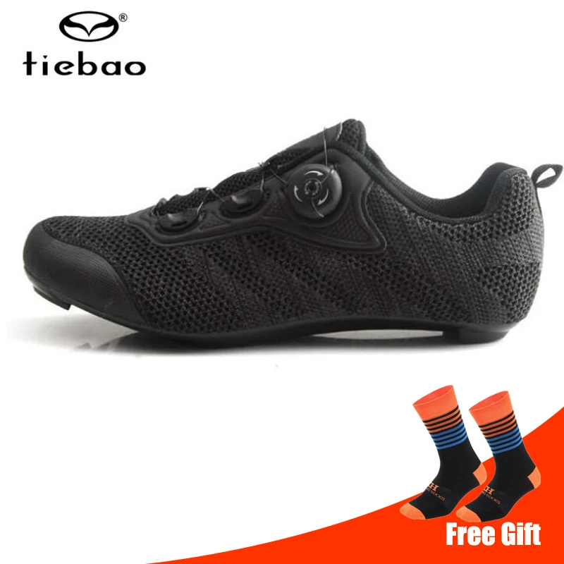 Tiebao/Обувь для шоссейного велоспорта; Мужская обувь для езды на велосипеде; sapatilha ciclismo; самоблокирующаяся обувь для велосипеда; Zapatillas Ciclismo - Цвет: add socks