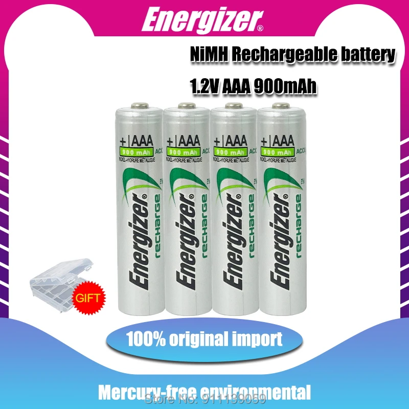 Аккумуляторная Батарея Energizer 1 2 в 900 мА · ч никель-металлогидридная AAA для