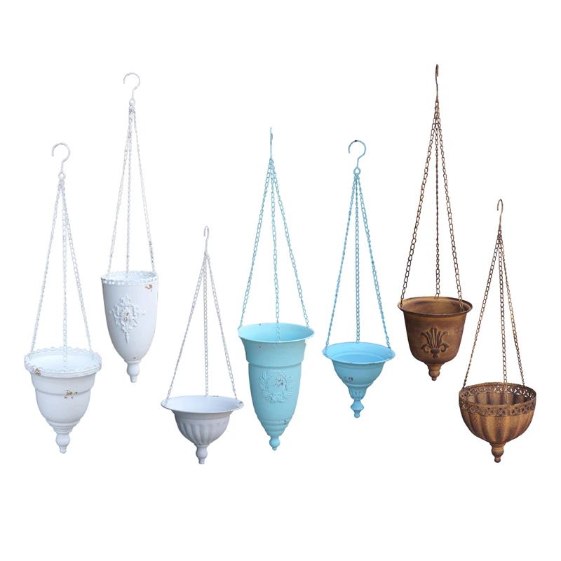 PROD 4000663814902 decorative handmade rustic retro metal hanging
planter pot