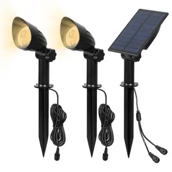 

2 in 1 3 LEDs Outdoor Landscape Lawn Light Solar Security Light for Yard Garden Pathway Lawn Hone Garden Spotlight Lighting