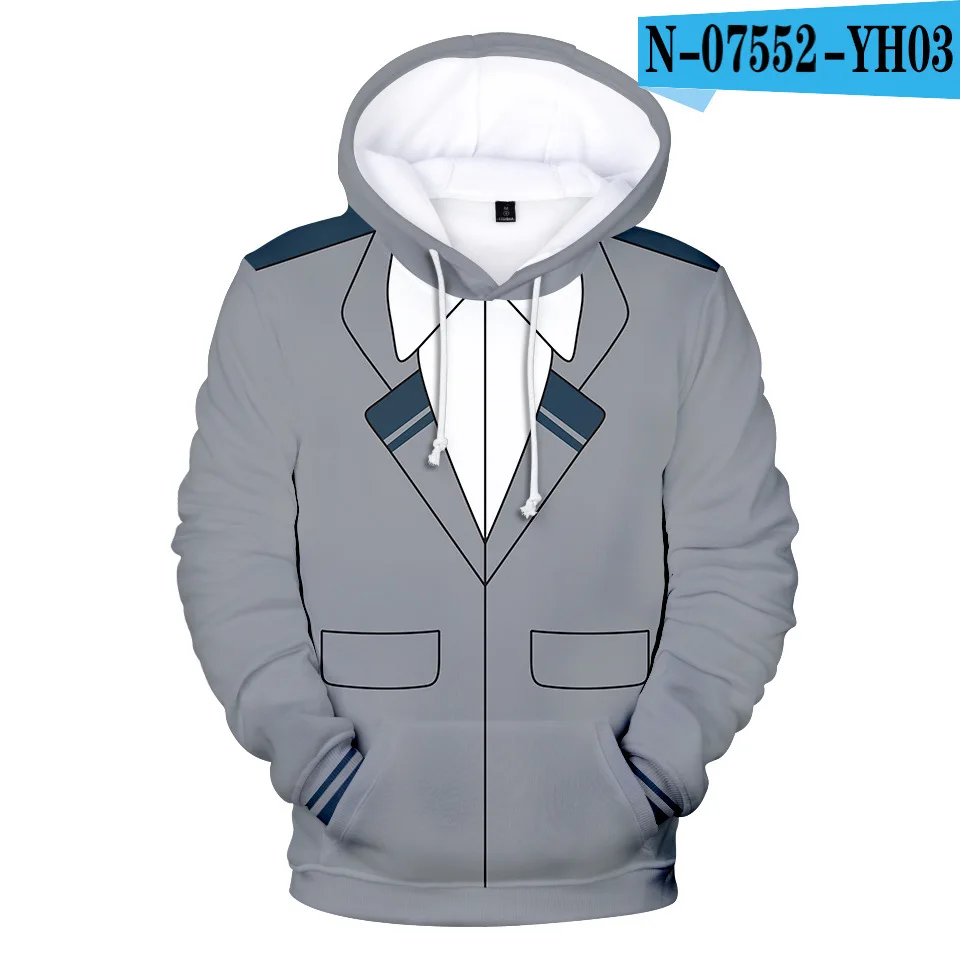 My Hero Academia 2T-16T Teenager Boys Girls Hoodie Sweatshirt 3D Printed Harajuku Cartoon Hoody Cosplay Costume Sportswear Coats hoodie black kid Hoodies & Sweatshirts