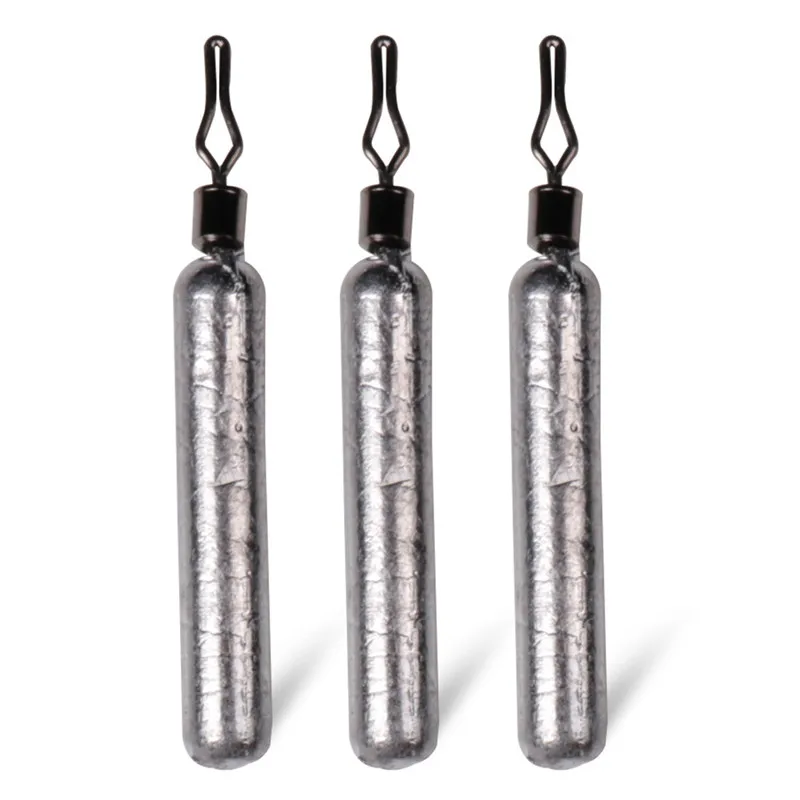 

5PCS Fishing Hook Lead Sinker Set Tool Pike Perch Chub Fishing Drop Shot Pensil Weight Lead Silver Kit Tackle