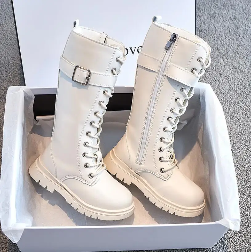 

Children Long Boots Girls Knee Fashion Children Socks Snow Boots 2022 Autumn Winter Princess Girls Sport Shoes Child Sneakers