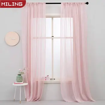 

Japan Solid Tulle For Living Room Bedroom Kitchen Modern Sheer Curtains Voile Curtains Window Screening Treatment Decoration