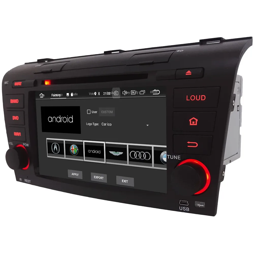 Discount Klyde 4G WIFI Android 9.0 Octa Core 4GB RAM 64GB ROM DSP BT Car DVD Multimedia Player Radio Stereo GPS For Mazda 3 2004-2009 4