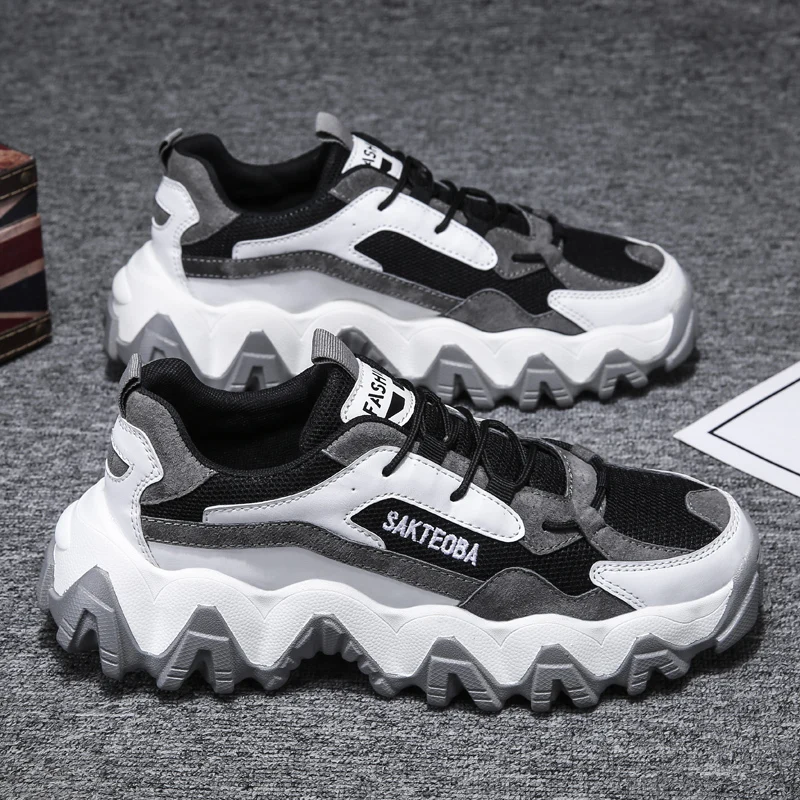 2020 Fashion Men Walking Shoes Men Mesh Shoes Lightweight Comfortable Breathable Walking Sneakers Mens Black Sneakers