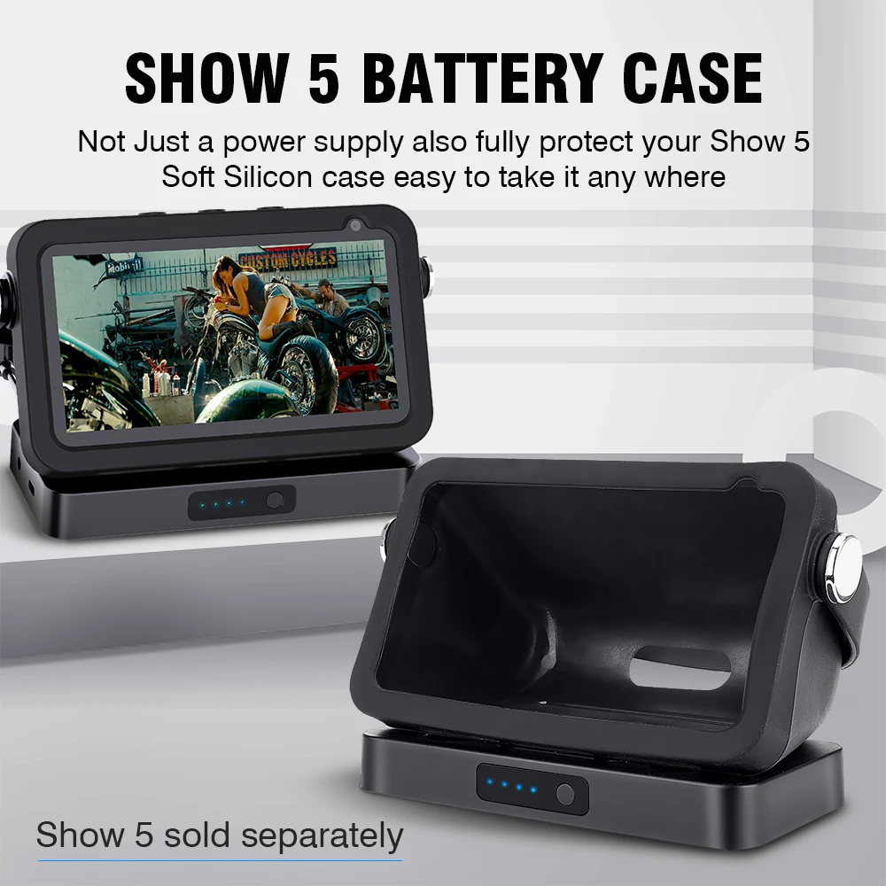 Base De Batería Portátil Para Echo Show 8 (1st Y 2nd Gen) - 15600 MAh, 9.5 Horas De Autonomía, Funda Protectora Incluida