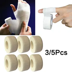 1/3/5 pces auto adesivo elástico atadura primeiros socorros tratamento de saúde médica gaze fita ferramenta de primeiros socorros 1m/4.5m