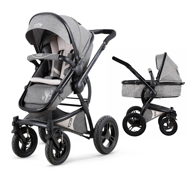 $US $387.75  VIKI High Landscape Baby Stroller 2 in 1 Reversible Lightweight Stroller Shock Absorption Portable 
