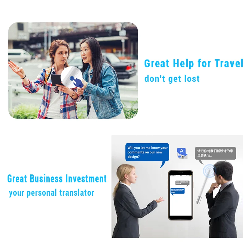 Translator Portable Smart Voice Real Time Learn Multi-language Hotspot Two-way Real Time Traductor Translator Pen