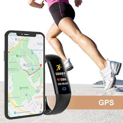 Смарт браслет с GPS трекером активности пульсометром фитнес режимом плавания