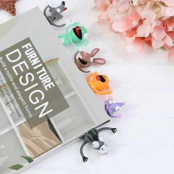 

Cute 3D Stereo Cartoon Lovely Animal Bookmark cat PVC Funny Student Children School Stationery For Kids Gift 1pc