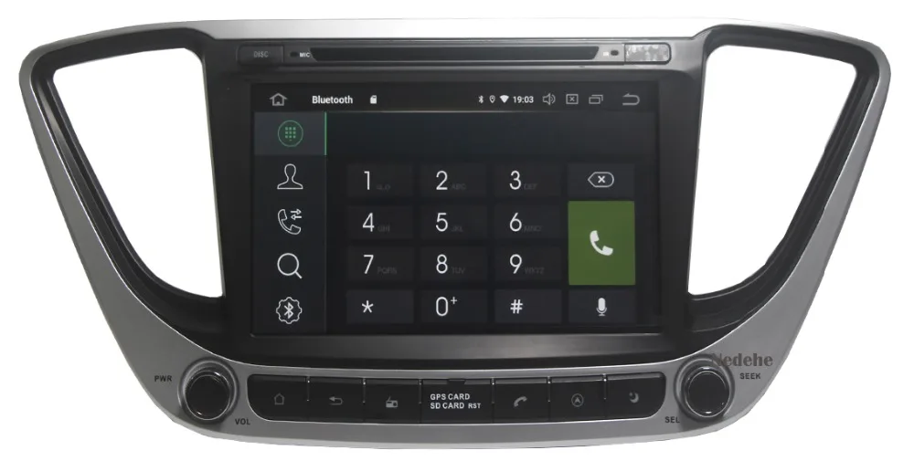 Восьмиядерный 4 Гб ОЗУ 1024*600 Android 9,0 автомобильный DVD gps навигатор для hyundai Verna Solaris Автомагнитола стерео Bluetooth wifi карта