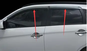 

Window Wind Deflector Visor Rain/Sun Vent 2013-2015 For Mitsubishi ASX modified special rain or shine rain eyebrowrain gear