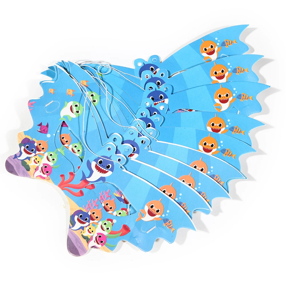 

10PCS/lot Wholesale Shark baby Theme Paper mask Party decorations Baby Happy Birthday wedding event party supplies for kids