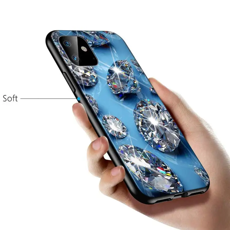 iphone 8 plus case Luxury Diamond Love Silicone Cover For Apple IPhone 12 Mini 11 Pro XS MAX XR X 8 7 6S 6 Plus 5S SE Phone Case iphone 7 cardholder cases