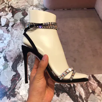 

Crystal High Heels Sandals Women Summer Sexy Sandalia Feminina Ankle Strap Sandalias Mujer Party Ladies Shoes Zapatos De Mujer