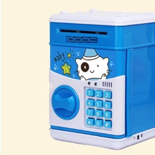 Kids Cartoon Pattern Bank Toy Safe ATM Bank Saving Box Toy Music Money Box Electronic bank Toy Cat Paper Money Cash Coin Bank