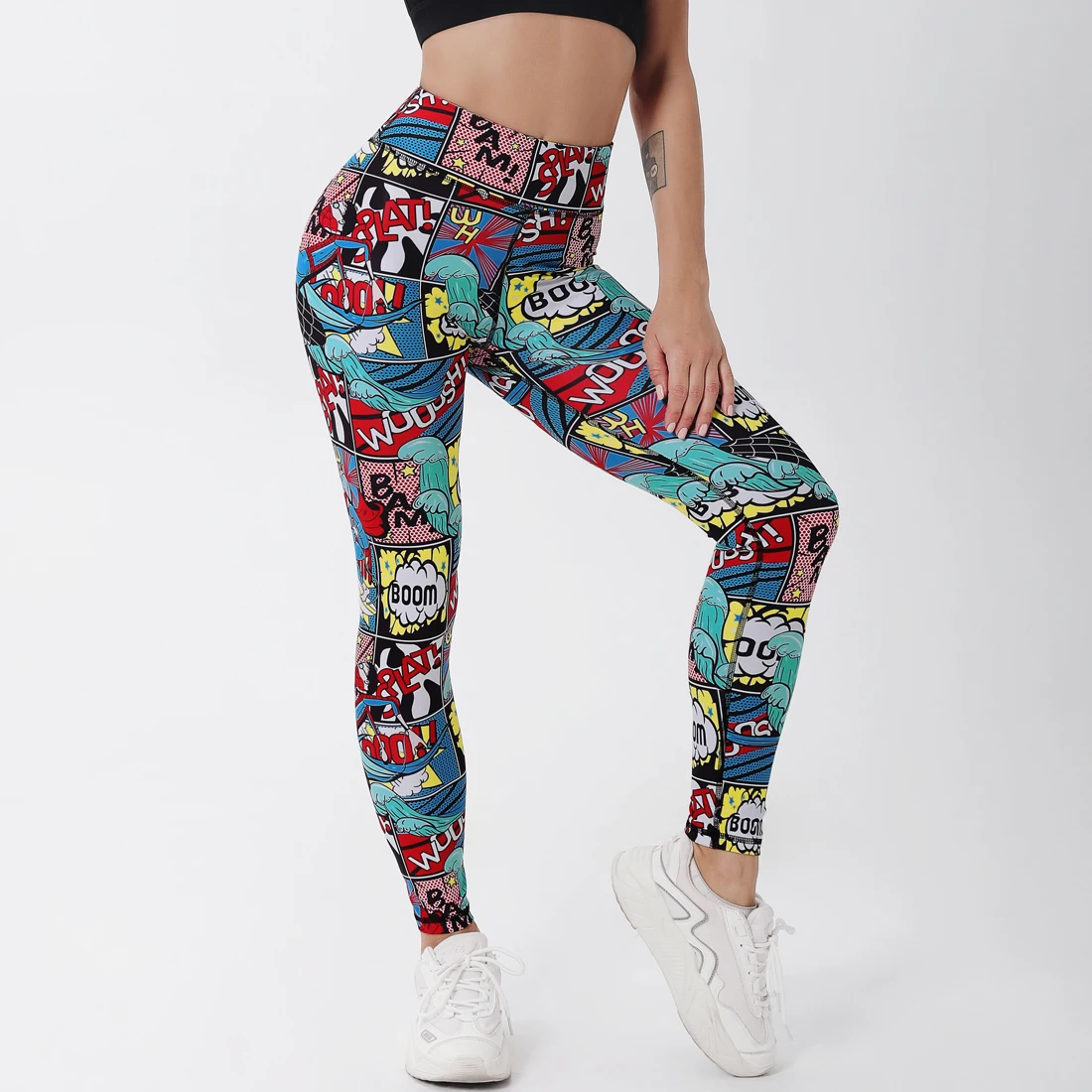 capri leggings High Waist Leggings Push Up Game BOOM Cartoon Print Leggins Sport Women Running Gym Pants Energy Leggings Girl Leggins yoga leggings