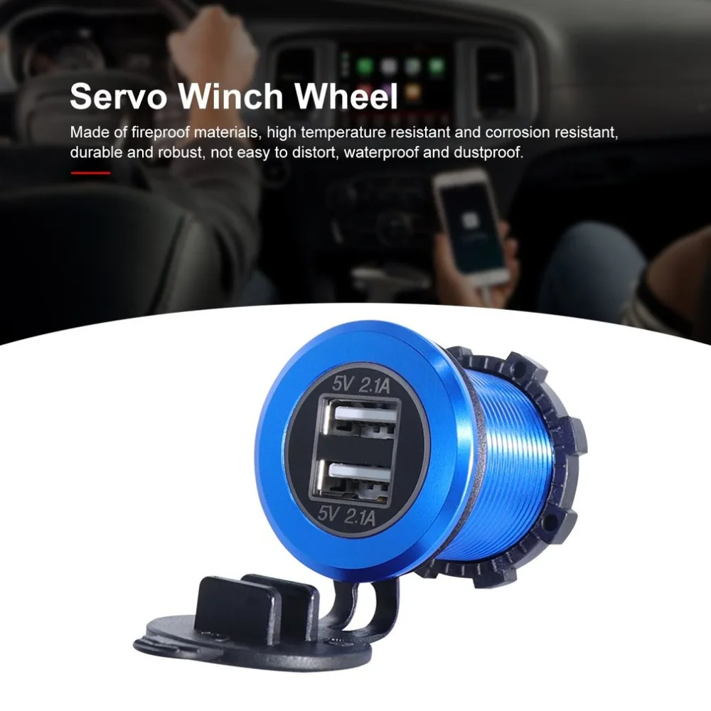 DC 12 V-24 V 4.2A Dual USB светодиодный Авто Зарядное устройство для мото Авто Грузовик ATV Лодка адаптер розетка Мощность Зарядное устройство s