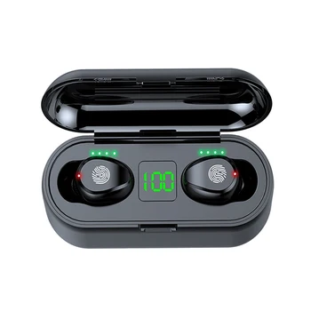 

Hot F9TWS Wireless Headphones Bluetooth 5.0 Headset HIFI Mini In-ear Sports Running Earphone Support iOS/Android Phones HD Call