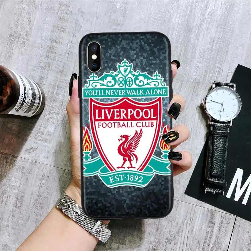 Черный чехол Liverpool Club для iPhone 11 Pro XS MAX XR 7 8 6 6S Plus X 10 Ten 5 5S SE, задняя крышка для телефона, чехол