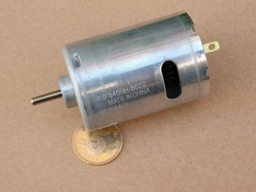 540SH-8022 двигатель с медным сплавом, углеродная щетка и ротор DC7.4V 20800 об/мин, высокая скорость, высокий крутящий момент, мощный двигатель для электроинструмента