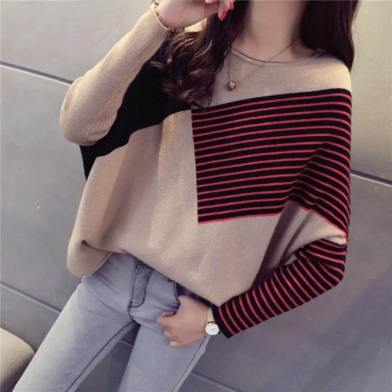 

The 2020 women's short sweater autumn wear the new blouses over the Korean loose pre-fall sweater warm style woman sweaters