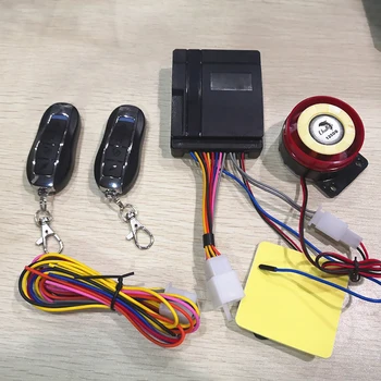 

Anti-theft Security Alarm System with Remote Control 125 db Horn Alarm for Motorcycle Car Ultra-low power consumption
