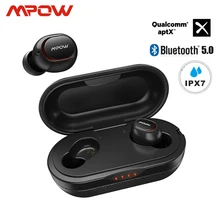 Mpow ipx7 водонепроницаемые T5/M5 обновленные TWS наушники беспроводные вкладыши Bluetooth 5,0 Поддержка Aptx 42h время воспроизведения для iPhone samsung