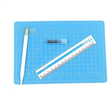 15 шт. коврик для резки A5 набор ремесло гравировка ручка нож металлическая линейка самовосhealing вающаяся двухсторонняя DIY разделочная доска канцелярские товары Прямая поставка
