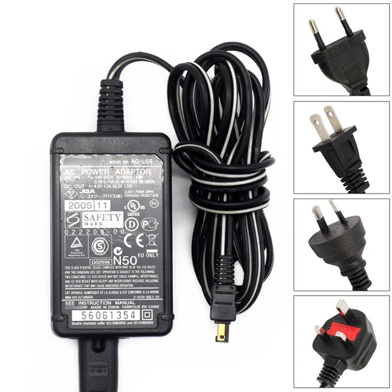 Used   AC Adapter Charger Power Supply For Sony Cyber shot DSC W220,  DSC W230, DSC W270, DSC W290, DSC W300|AC/DC Adapters| - AliExpress