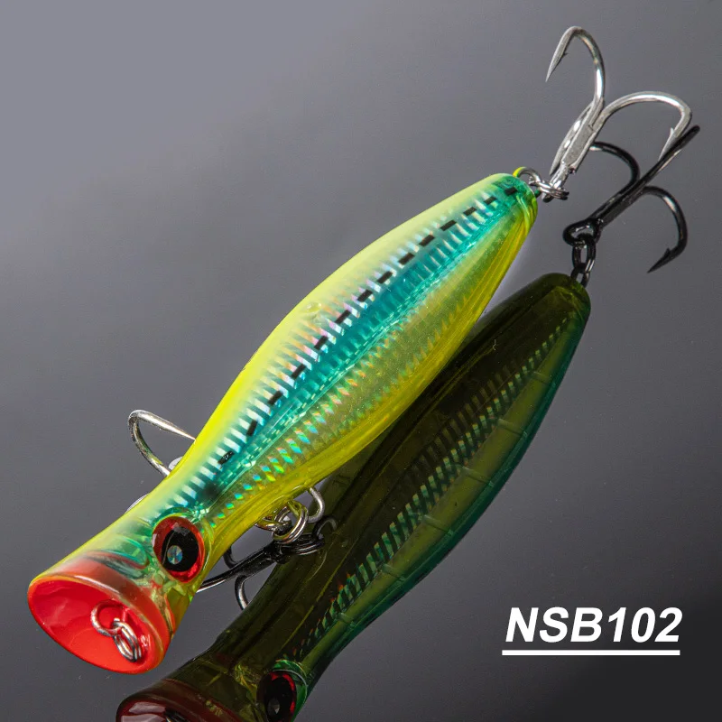 Leurre De Pêche Noeby Wooden Popper – 180mm – 80g – Flottant – Thon/Prédateurs