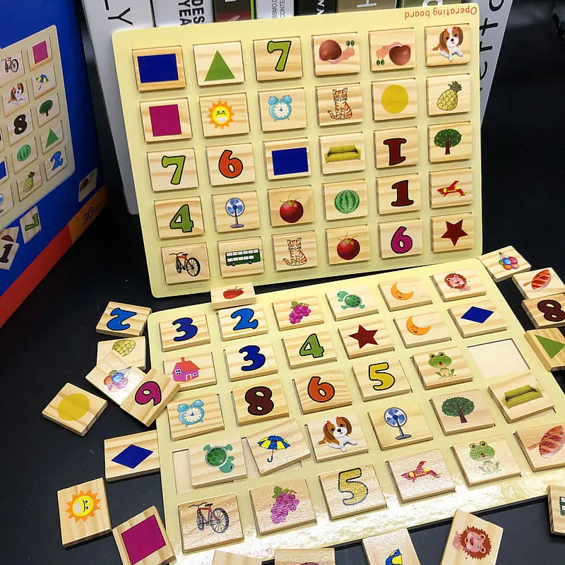 Правильная игра памяти мозга деревянная игрушка 80 шт. строительные блоки домино