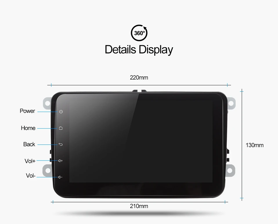 Clearance EU/RU Warehouse CDZ8060 2G android 9.0 car dvd player for VW polo golf passat tiguan skoda yeti superb rapid for skoda gps navi 26