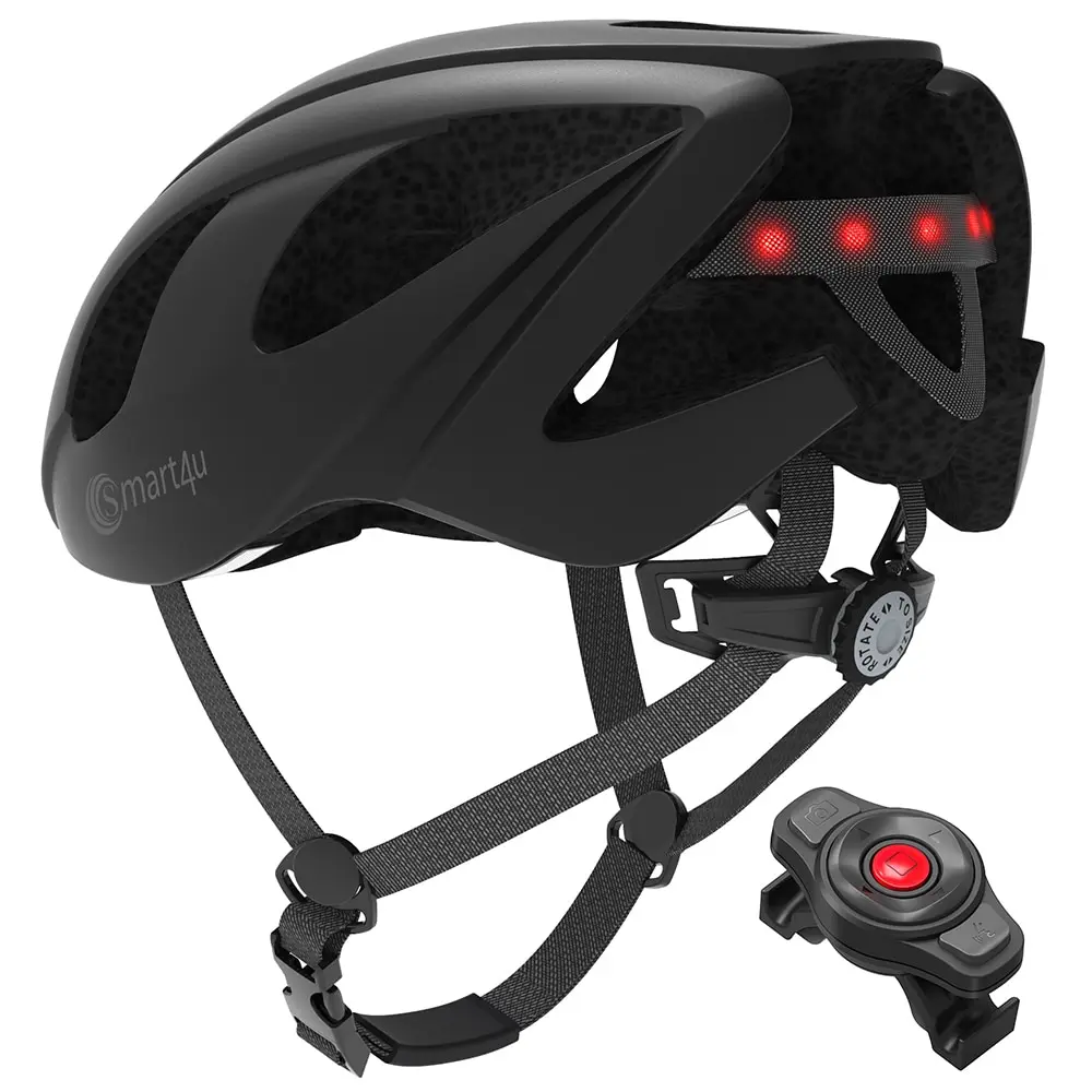 Lixada светильник, велосипедный шлем для взрослых, велосипедный шлем, BT динамик, рация, SOS оповещение, умный велосипедный шлем, Предупреждение светильник - Цвет: Черный
