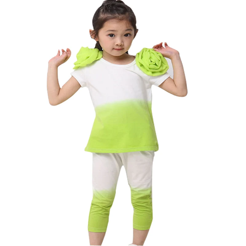 Humor Bear/новая осенняя одежда для маленьких девочек комплекты одежды для девочек футболка с длинными рукавами и рисунком кота из пайеток+ юбка со звездами повседневные костюмы для девочек из 2 предметов - Цвет: green BTZ023