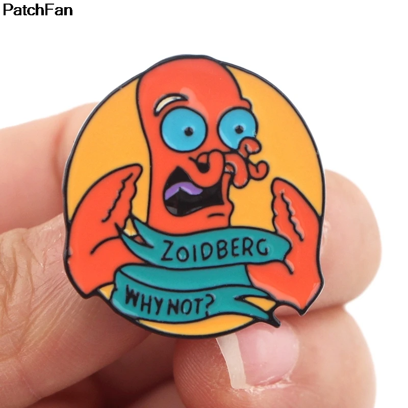 20 шт./лот A2611 патчфан мультфильм Futurama эмалированные булавки Забавный милый ребенок девушки рубашка пальто Броши Одежда Аксессуары Ювелирные изделия значок
