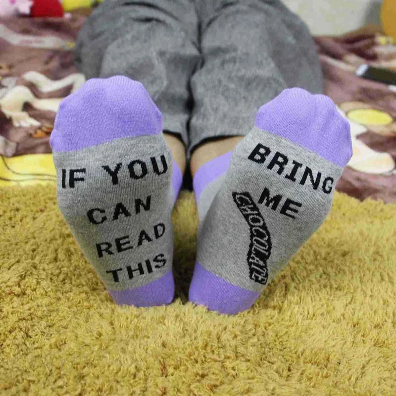 Spring Autumn Cycling socks wine socks Printed Letter IF YOU CAN READ THIS Socks autumn spring fall Sock Drop shipping