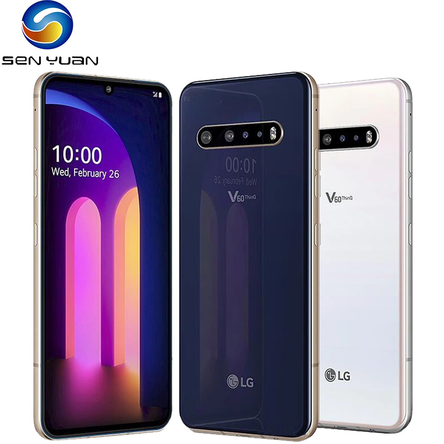 Obtenga esto LG-teléfono inteligente V600 reacondicionado, móvil Original LG V60 ThinQ de 6,8 pulgadas, 8GB de RAM, 128GB ROM, cámara trasera Triple de 64MP, SIM única, huella dactilar, 5G 33mj6YDw1Zl