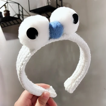 

Hair Hoop Female Korean Ins Network Celebrity with The Same Hair Cute Big Eyes Plush Wash-face Headband Girls Headbands